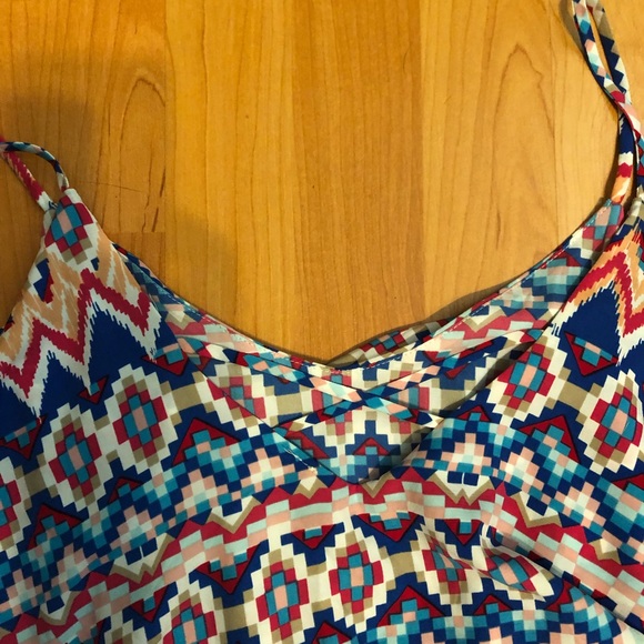 NWOT Love,Zoe Aztec print mini dress size large - Picture 3 of 6